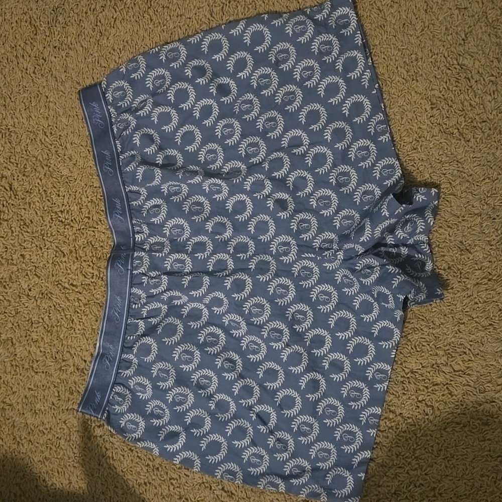 Blue Patterned Sleep Short - Picture 2 of 3